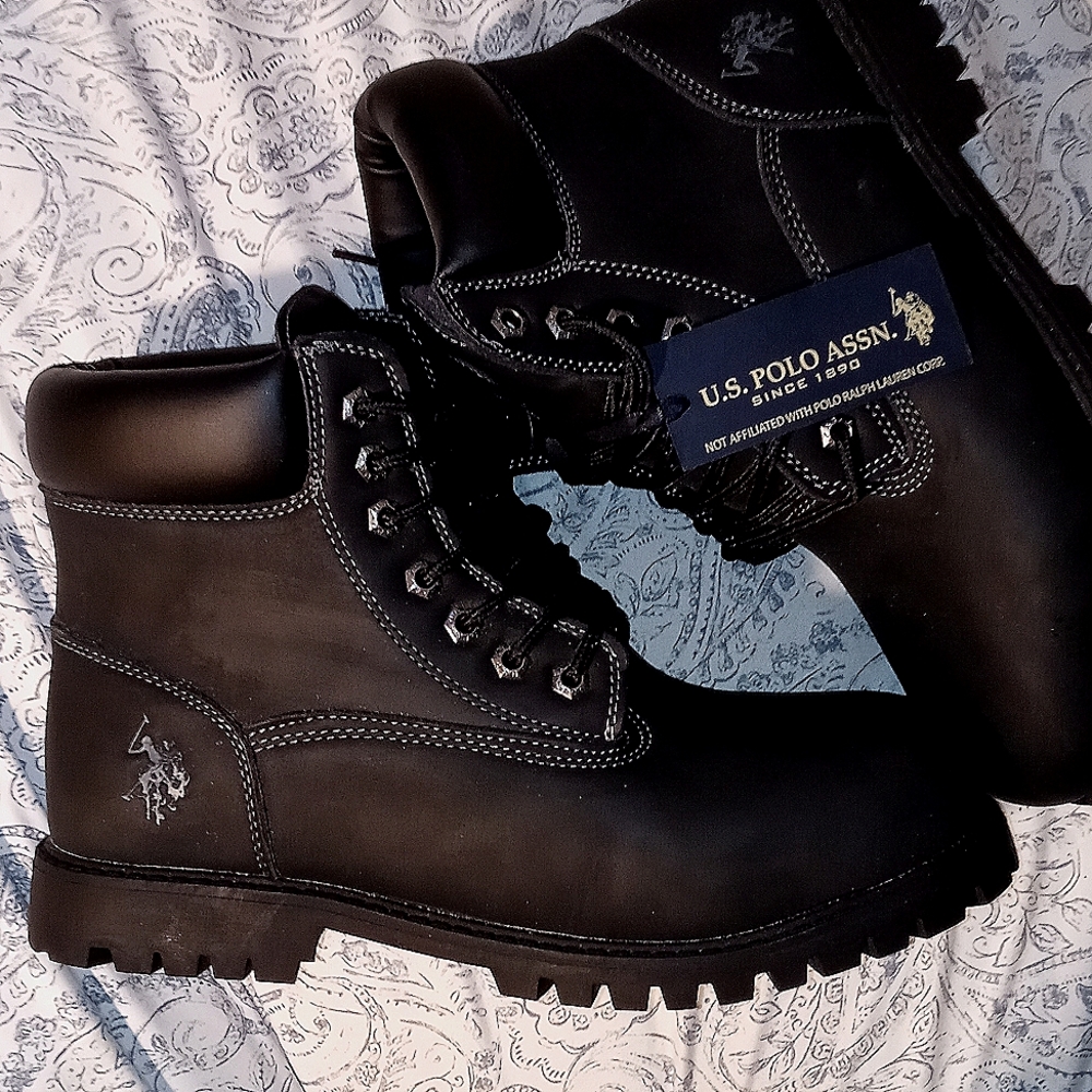 U.S. Polo Assn. Black owen high boots S:11